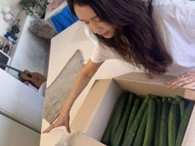 채정안 동네에서 떡 나눠주고 오이 받은 유쾌한 일상