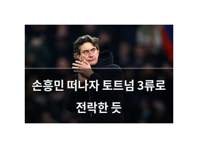 손흥민 떠나자 토트넘 3류로 전락한 듯
