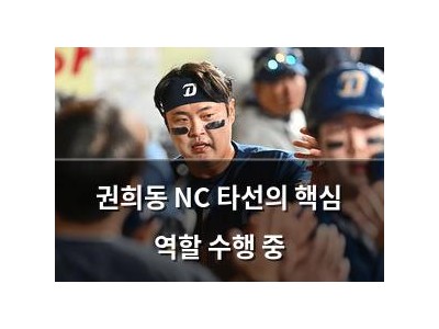 권희동 NC 타선의 핵심 역할 수행 중