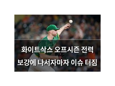 화이트삭스 오프시즌 전력 보강에 나서자마자 이슈 터짐