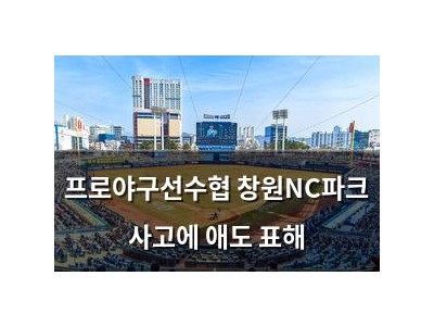 프로야구선수협 창원NC파크 사고에 애도 표해