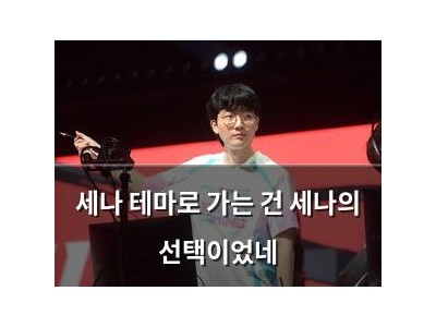 세나 테마로 가는 건 세나의 선택이었네