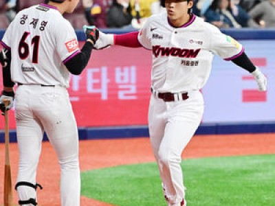 이주형 시범경기 3홈런으로 홈런 선두 등극